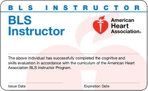 AHA BLS Instructor Renewal Product #15 3016 eCard UniFirst First